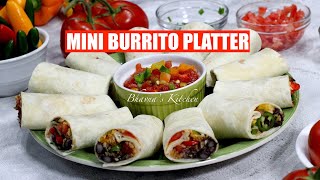 Quick Party Picnic Burrito Platter Video Recipe  Bhavnas Kitchen [upl. by Hgielek]