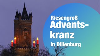 Hessens größter Adventskranz in Dillenburg [upl. by Hanforrd]