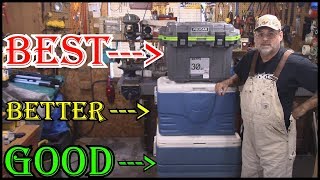 Igloo vs Coleman vs Pelican Camping Cooler Review [upl. by Azmuh412]