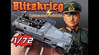 172 Blitzkrieg Command Vehicle sdkfz251 General Guderian How to Carefully Create a 172 Model [upl. by Erait278]