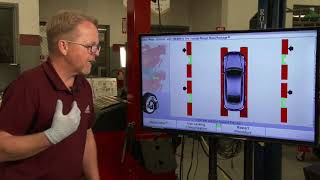 Wheel Alignment Using a Hunter Alignment Machine [upl. by Edgardo]