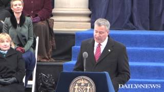 NYC Mayor Bill de Blasios full inaugural address [upl. by Wulf656]