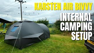 Camping in the Karsten Air Bivvy at Town Farm Campsite Ivinghoe [upl. by Sabian]