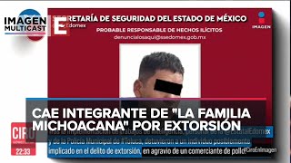 Detienen a otro presunto extorsionador de polleros en el Edomex [upl. by Rattray211]