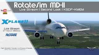 XPlane 11  RotateSim MD11  KSDFKMEM [upl. by Montana184]