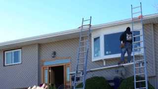 Time Lapse Bow Window Installation Renewal by Andersen of Long Island NY [upl. by Yert]