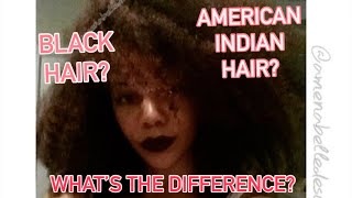 Are Black Hair amp American Indian Hair the same thing  The Diaspora of Black Natural Hair [upl. by Raila]