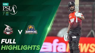 Full Highlights  Lahore Qalandars vs Karachi Kings  Match 6  HBL PSL 7  ML2T [upl. by Abramson728]