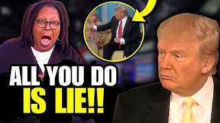 Whoopi Goldberg WALKS OFF After Donald Trump SAID THIS to her face LIVE On Her Show [upl. by Leiria682]