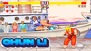 Street Fighter II  CHUNLI Arcade  Champion Edition 1992 4K 60 FPS [upl. by Gabbert]