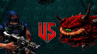 FCE Security vs Cacodemon Classic  DOOM 3 Monster Infighting  RETRO ARENA  DOOM Battles [upl. by Ashlen]