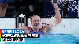 Womens 50m Freestyle Final 🏊‍♀️  Paris Champions [upl. by Eeneg]