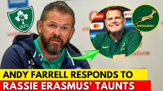 🚨IRELAND COACH TALKS ABOUT RASSIE ERASMUS MIND GAMES  SPRINGBOKS NEWS [upl. by Nahtanhoj]