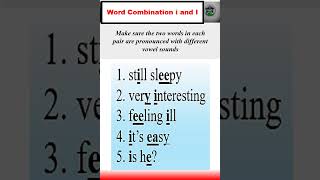 Word Combination i and I  How to learn English pronunciation english learnenglish spokenenglish [upl. by Chalmers]