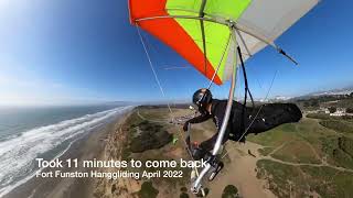 Not moving forward and hit bush rotor Hanggliding Flight 2627 at Fort Funston [upl. by Owen]