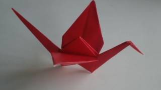 Origami Crane tutorial [upl. by Irmine]