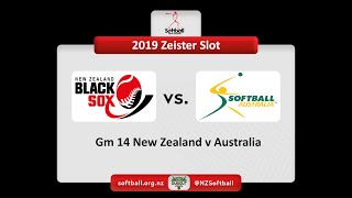 Zeister Slot 2019  Gm 14 New Zealand v Australia  5pm 962019 [upl. by Lapo]