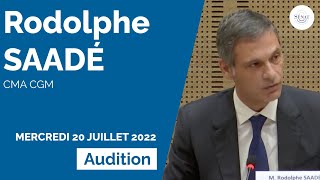 CMA CGM  audition de Rodolphe Saadé présidentdirecteur général [upl. by Saref]