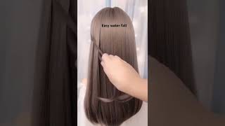 😍Easy water fall Hairstyle youtubeshorts waterfallhairstyle trendinghairstyle shortsfeed hair [upl. by Mialliw]