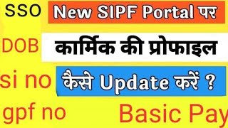 Sipf new portal par Employee details kaise update kre  SSO pr si no gpf no kaise update kre [upl. by Ellison801]