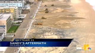 Sandy destroys parts of Ocean City [upl. by Stacey]