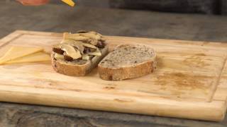 Mushroom Grilled Cheese Recipe How to Make a Mushroom Grilled Cheese Sandwich [upl. by Aiki]