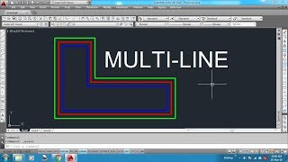 How to draw Multi Line in AutoCAD [upl. by Eahsat741]