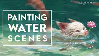 Painting Water Scenes [upl. by Nyrek976]