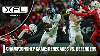 XFL Championship Arlington Renegades vs DC Defenders  Full Game Highlights [upl. by Liagibba]