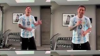 Leo Messi Dancing ❤️ [upl. by Minny930]