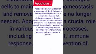 Defination of Apoptosis and its example apoptosis [upl. by Gnouh]