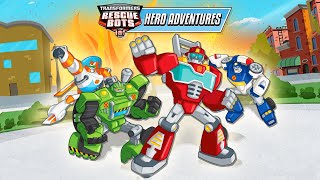 Transformers Rescue Bots Hero Adventures  Optimus Prime Chase amp Boulder [upl. by Ecnirp]