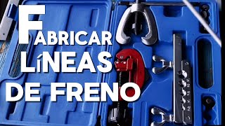 Como hacer líneas de freno dañadas con herramienta para abocardar desde cero [upl. by Hitoshi]