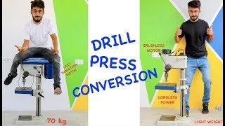 Drill Press Conversion to Brushless Motor [upl. by Arodnap725]