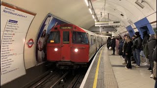 Northbound Bakerloo Line Train at Embankment Station [upl. by Burnham]