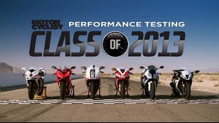 Class of 2013 Superbike Shootout  On Two Wheels [upl. by Noirod]