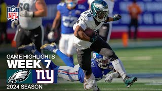 Philadelphia Eagles vs New York Giants Game Highlights  NFL 2024 Season Week 7 [upl. by Rhys497]