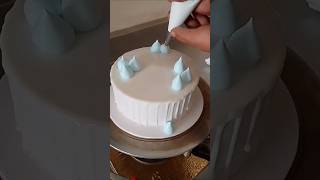 Simple cake decoration ideas l butter Cream cake 🎂 designs shorts trending cake cakedesign [upl. by Ahtelra]