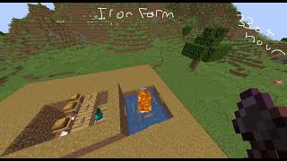 EASY DAY 1 Iron Farm Minecraft Java 120 [upl. by Atiram]