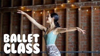 Ballet Class For Beginners  How To Do Simple Ballet Moves With trainwithkendall [upl. by Ardnikal]