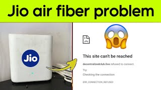 Jio air fiber website not opening problem  Jio air fiber issues amp solution  Devashish youtuber [upl. by Anahsohs907]