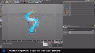 RealFlow  Cinema 4D C4D splines as RealFlow particle paths [upl. by Gardol]