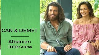 Can Yaman and Demet Ozdemir ❖ Albanian Interview ❖ Erkenci Kus ❖ English ❖ 2019 [upl. by Araz418]