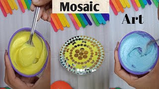 Mosaic Art super easy 😱❤️  easy mosaic art  Mosaic Art Tutorial mosaicart homedecor trending [upl. by Aztiraj]