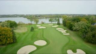 Hole 6 Flyover  Hazeltine National Golf Club [upl. by Adnicaj]