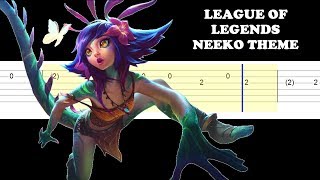 League of Legends  Neeko Theme Easy Guitar Tabs Tutorial [upl. by Riordan]