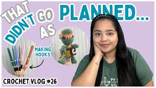 Crochet Vlog 26  Making Hooks Update  Yarn Haul [upl. by Ennaitsirk]