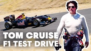 Tom Cruise test drives Red Bull Racing F1 car [upl. by Ahtebbat529]