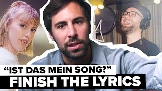 Finish The Lyrics 𝙈𝙖𝙭 𝙂𝙞𝙚𝙨𝙞𝙣𝙜𝙚𝙧 singt die Songs von Lea Michael Schulte Clueso amp Co [upl. by Pirnot]