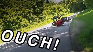 MASSIVE BIKE HIGHSIDE CRASH Honda CBR1000RR Fireblade [upl. by Bliss]